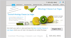 Desktop Screenshot of mixologyclasseslv.com