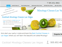 Tablet Screenshot of mixologyclasseslv.com